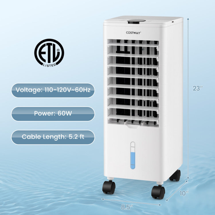 3-in-1 Evaporative Air Cooler with Remote for Home Office