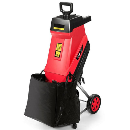 15Amp Electric Wood Chipper Shredder with Wheel - Westfield Retailers