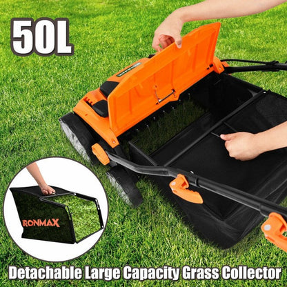 13 Amp 15" Electric Lawn Mower Corded Scarifier With 50L Collection Bag