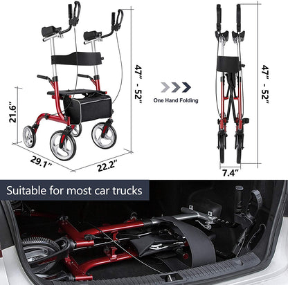 Standing Upright Senior Straight Walker / Rollator - Westfield Retailers