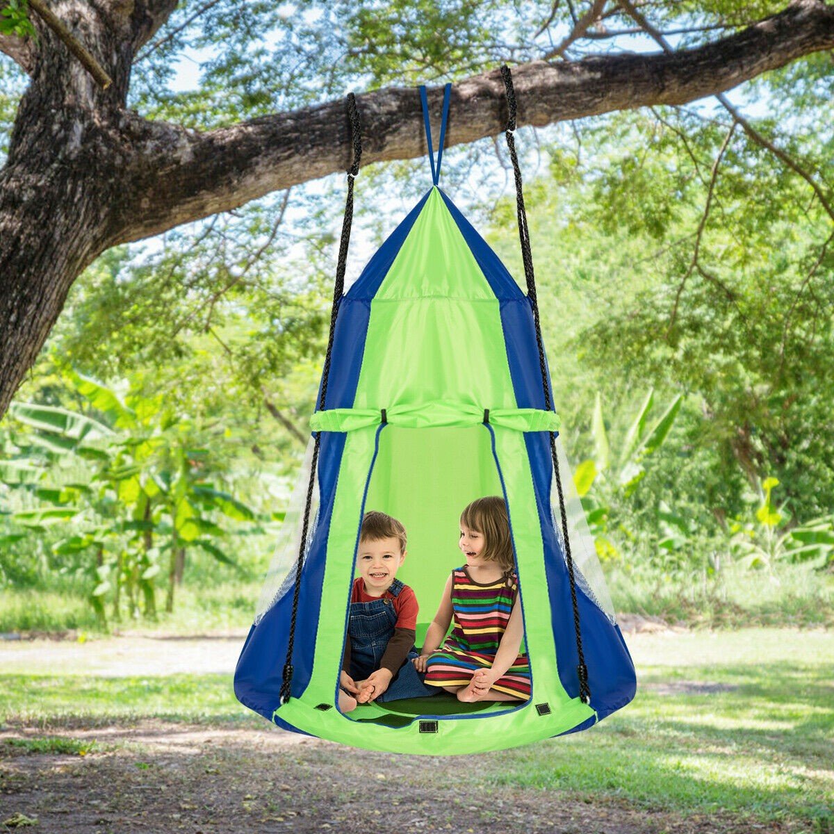 Kids Hanging Chair Tree Swing Tent Set - Westfield Retailers