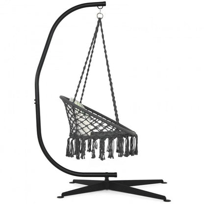 Hanging Hammock Chairs with solid steel C stand frame