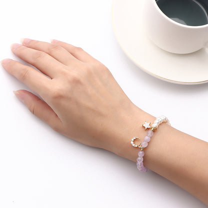 Natural Lavender Healing Amethyst Bracelet