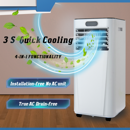 10000 BTU 4-in-1 Portable Air Conditioner with Dehumidifier and Fan Mode