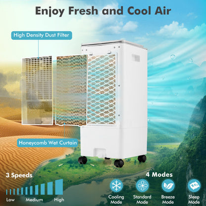 3-in-1 Evaporative Portable Air Cooler with 3 Modes include Remote Control