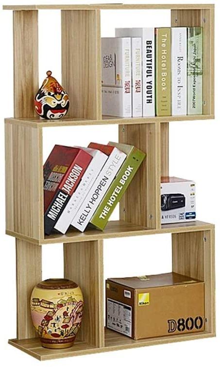 Large Standing Office Wood Book Organizer Storage Shelf 6 Cubes - Westfield Retailers