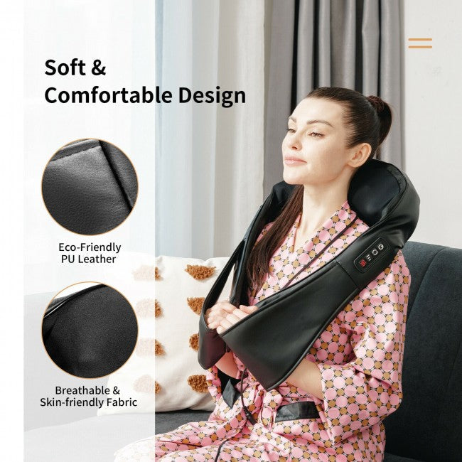 Shiatsu Back and Neck Massager with Heat for Mom Dad