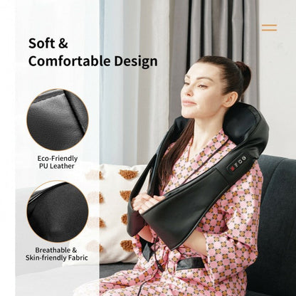 Shiatsu Back and Neck Massager with Heat for Mom Dad