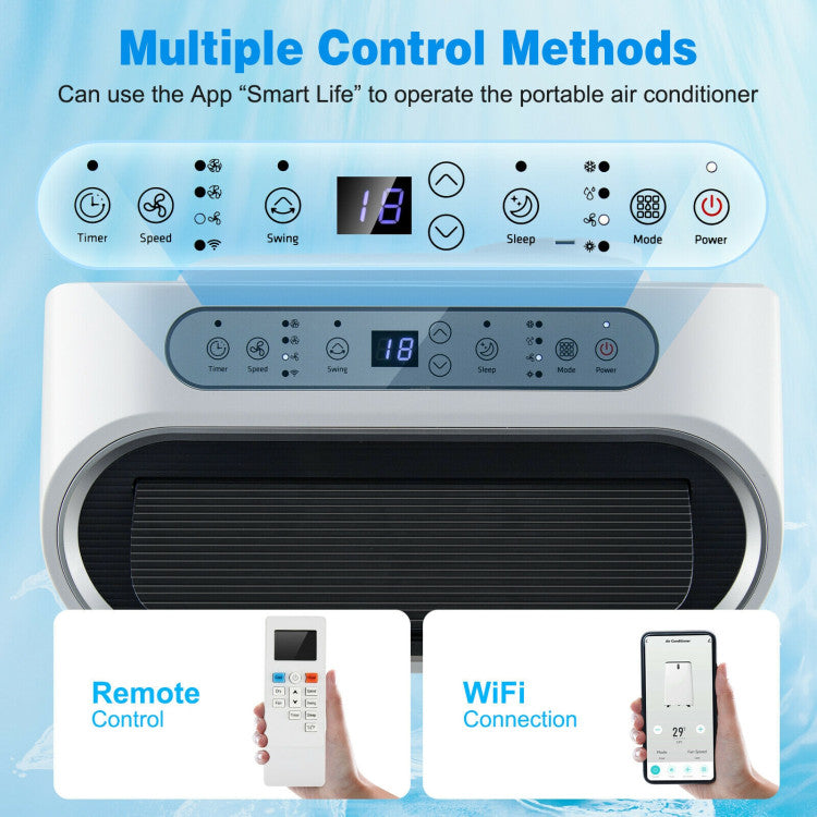 12000 BTU(Ashrae) Portable Air Conditioner with Smart App Control