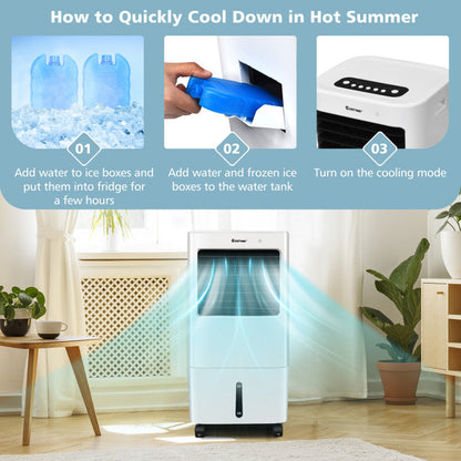 3-in-1 Evaporative Portable Air Cooler Fan with Remote Control