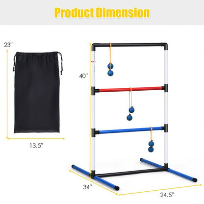 Ladder Ball Toss Outdoor Game Set with Score Tracker