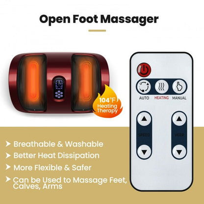 Therapeutic Shiatsu Foot Massager Calf Leg Massage Machine with Heat Deep Kneading for Plantar Fasciitis