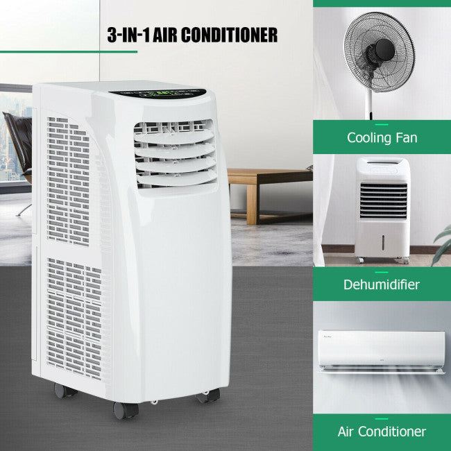 8000BTU Portable Air Conditioner Air Cooler with Dehumidifier Function and Remote Control