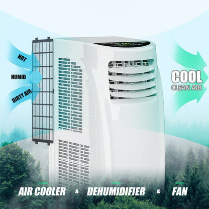 8000BTU Portable Air Conditioner Air Cooler with Dehumidifier Function and Remote Control