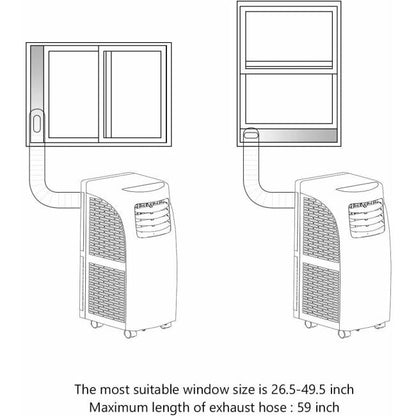 8000BTU Portable Air Conditioner Air Cooler with Dehumidifier Function and Remote Control