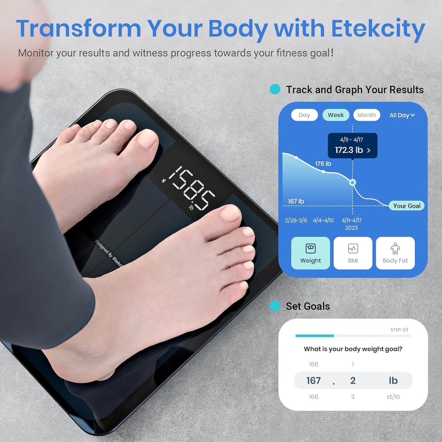 Etekcity Smart Scale for Body Weight