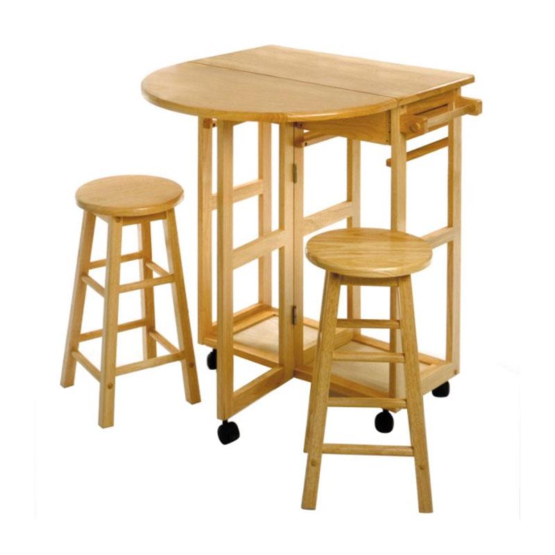 Ultimate Portable Kitchen Island Breakfast Bar Table Set - Westfield Retailers