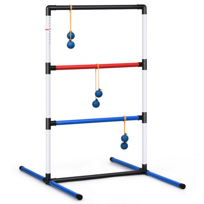 Ladder Ball Toss Outdoor Game Set with Score Tracker