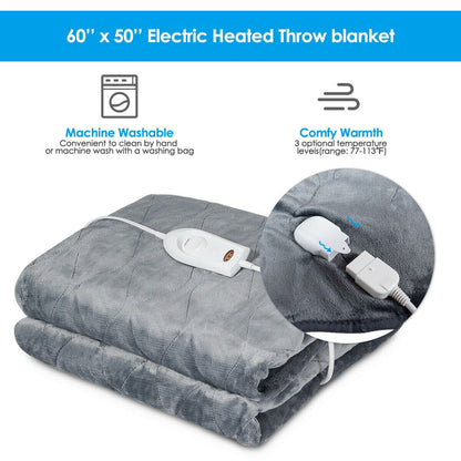 WFR Electric Heating Blanket Throw with 3 Heat Settings | Westfield Retailers - Westfield Retailers