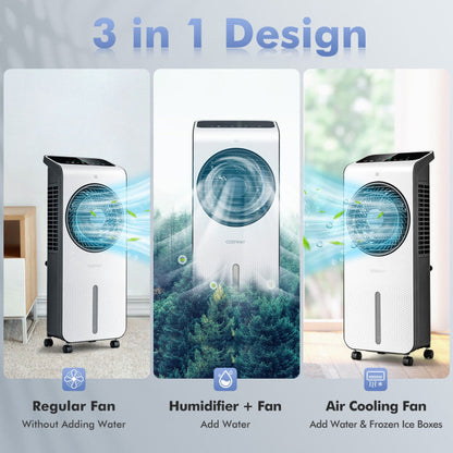 3-in-1 Evaporative Air Cooler with 12H Timer Remote