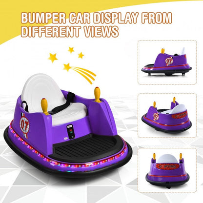 6V Kids Ride On Bumper Car 360-Degree Spin Race Toy with Remote Control