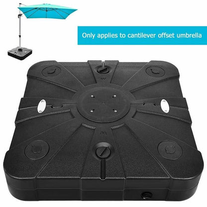 220 lbs Offset Patio Umbrella Base with Wheels