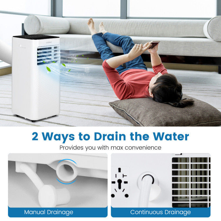 8000 BTU(Ashrae) Portable Air Conditioner with Remote Control