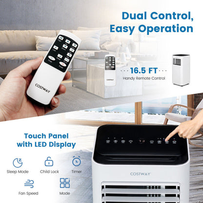 8000 BTU(Ashrae) Portable Air Conditioner with Remote Control