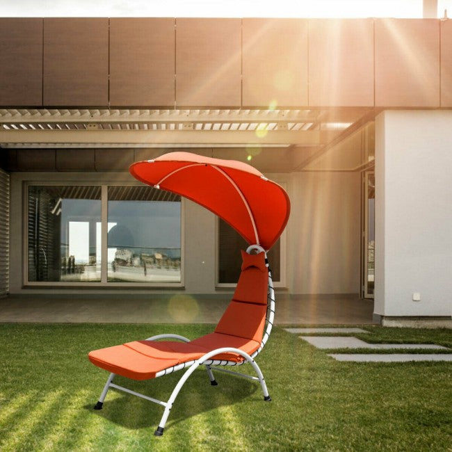 Outdoor Chaise with Canopy