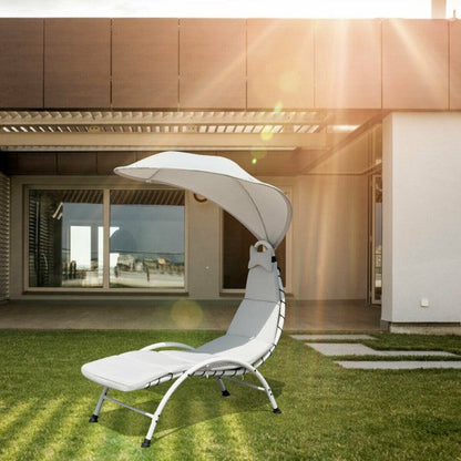 Outdoor Chaise with Canopy