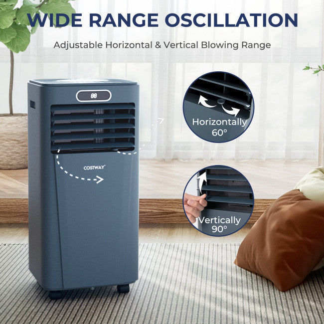 3-in-1 Portable Air Conditioner 10000BTU Air Cooler Fan with 24H Timer Function and Remote Control