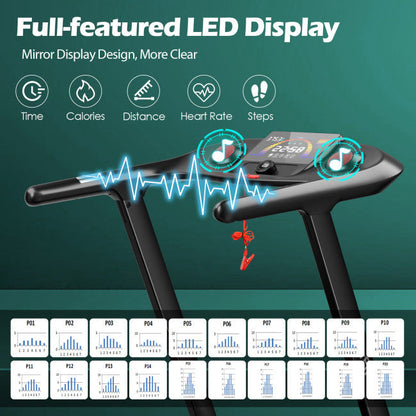 4.75 HP Electric Treadmill Running Machine With LED Display and 20 Preset Programs