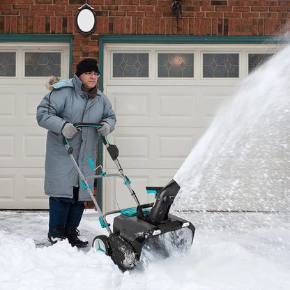 40V Cordless Snow Blower 20 Inch Snow Thrower with Dual LED Lights and 2 Battery for Yard Driveway