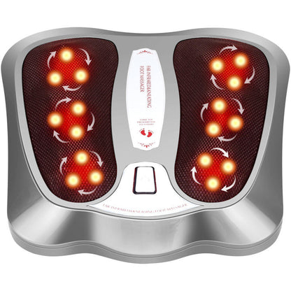 Shiatsu Electric Foot and Calf Massager 18 Deep-Kneading Feet Stress Reliever with Heat for Muscle Pain Relief