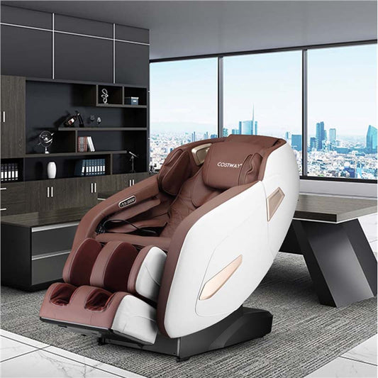 Full Body Shiatsu Massage Chair, SL Track Zero Gravity Massage Recliner with Auto Body Detector