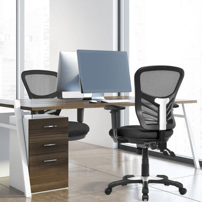 Ergonomic Mesh Office Chair Recliner Computer Desk Chair with Adjustable Armrests and Back Height