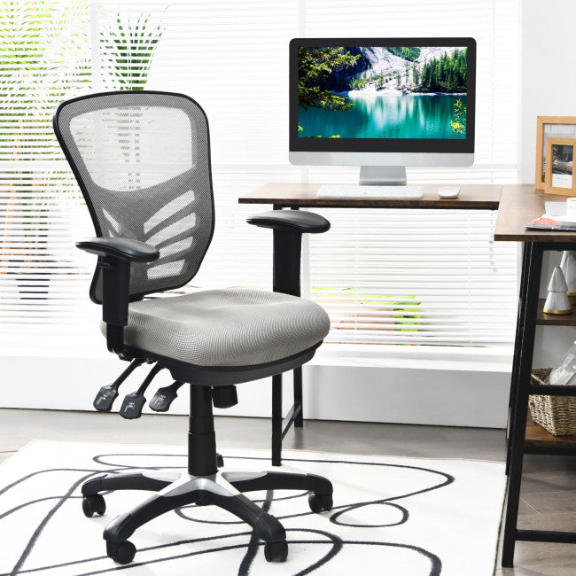 Ergonomic Mesh Office Chair Recliner Computer Desk Chair with Adjustable Armrests and Back Height