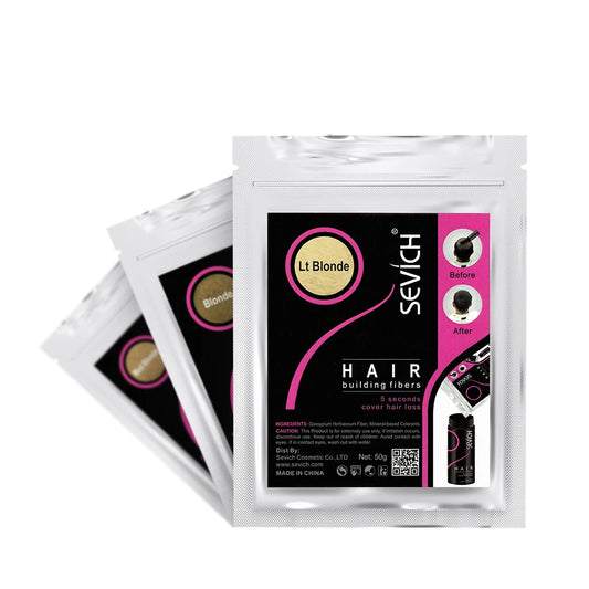 Sevich Instant Hair Growth Fibers - 10 Color Keratin Hair Building Fiber Powder - Hair Care Product