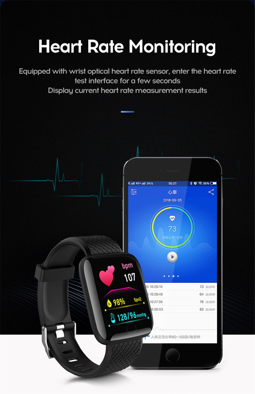 VerseFit™ Smart Watch Fitness Tracker : Professional Blood Pressure Smart Watch and Heart Rate Monitor - Westfield Retailers