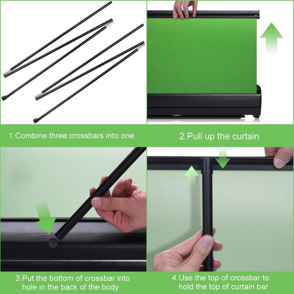 Portable Retractable Collapsible Chroma Key Green Screen Backdrop, 110 x 200 cm - Westfield Retailers - Westfield Retailers