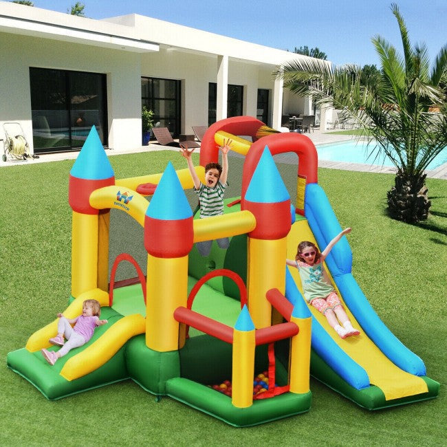 Kids Bounce House Inflatable Dual Slide Jumping Castle