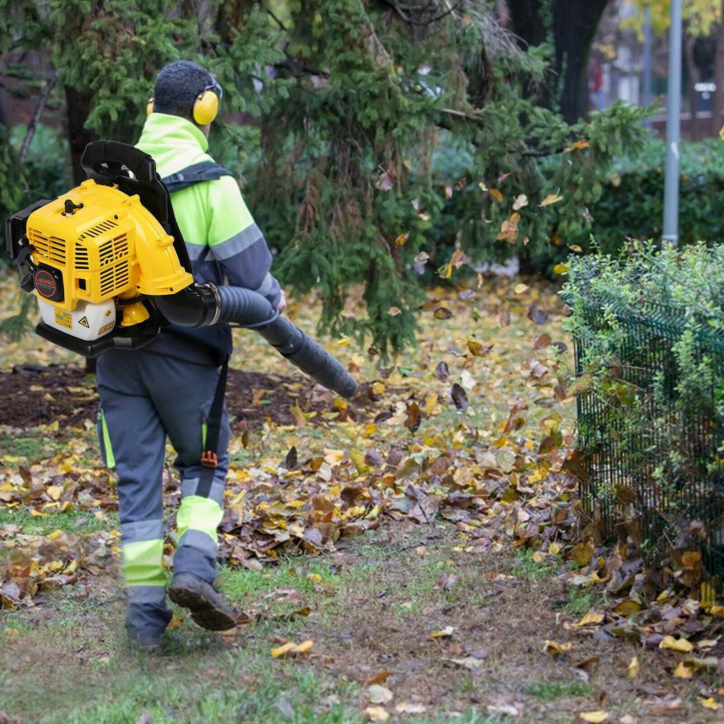 Powerful Compact Gas Powered Backpack Leaf Blower 63 CC - Westfield Retailers