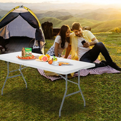 Outdoor Portable Folding Picnic Camping Table with Carrying Handle