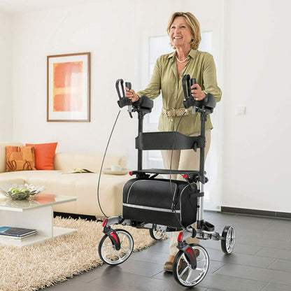 Heavy Duty Standing Upright Rollator Senior Walker - Westfield Retailers