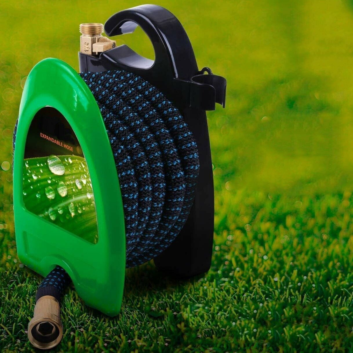 Expandable Collapsing Flexible Garden Water Hose With Reel 75FT - Westfield Retailers