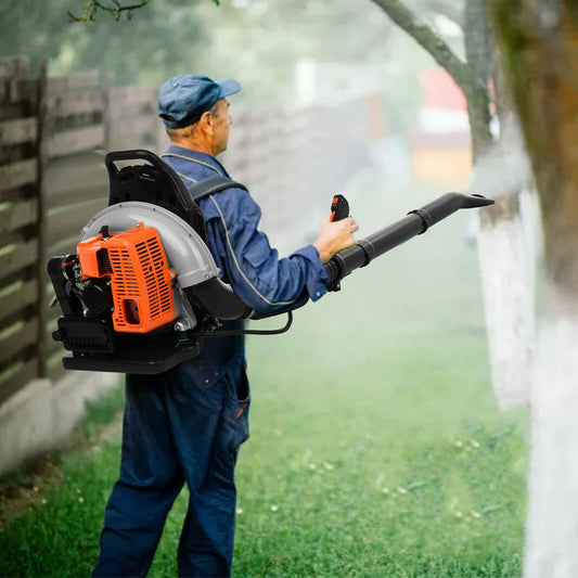 Powerful Lightweight Gas Powered Backpack Leaf Blower 63cc - Westfield Retailers