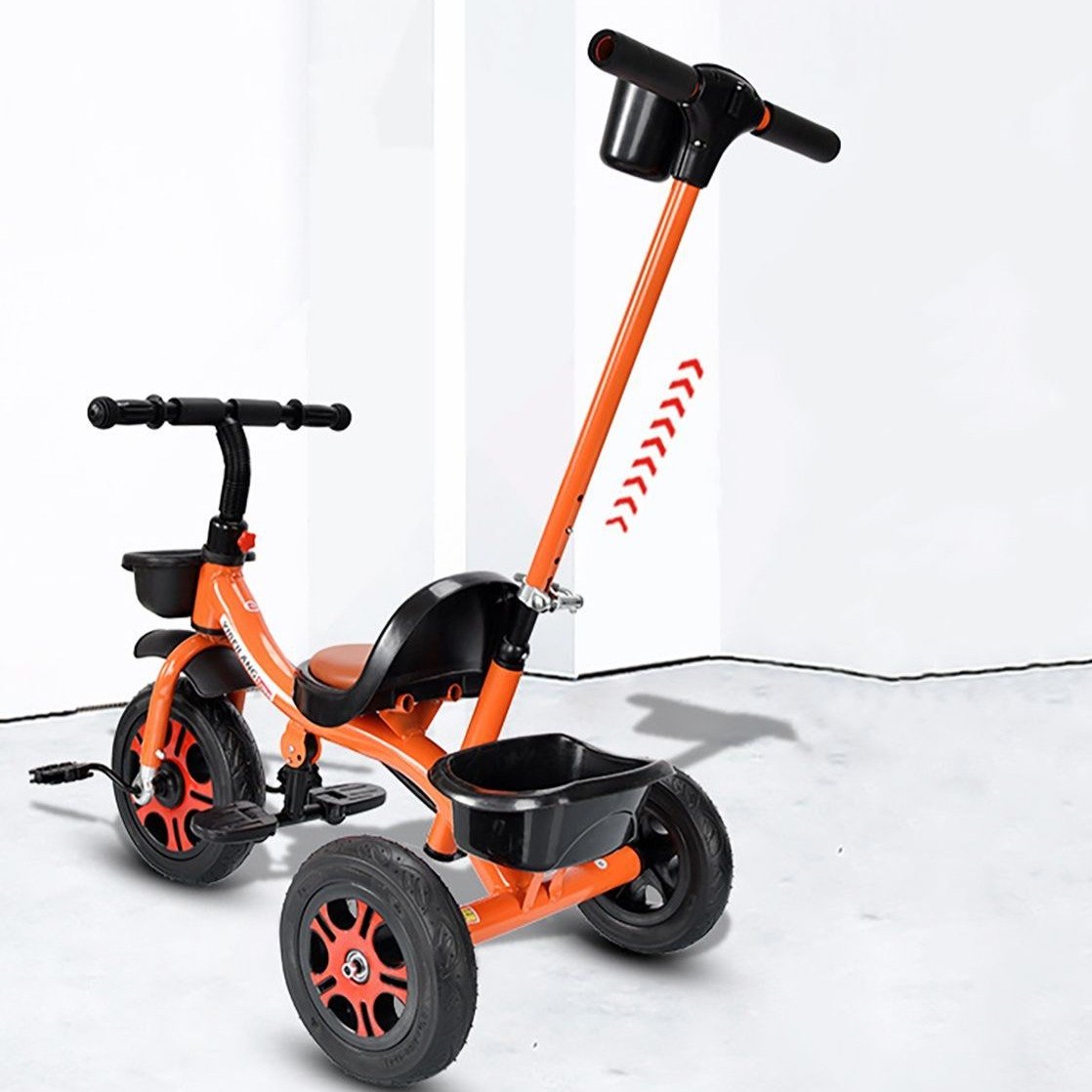 Foldable Compact Kids Three Wheel Push Tricycle Bike - Westfield Retailers