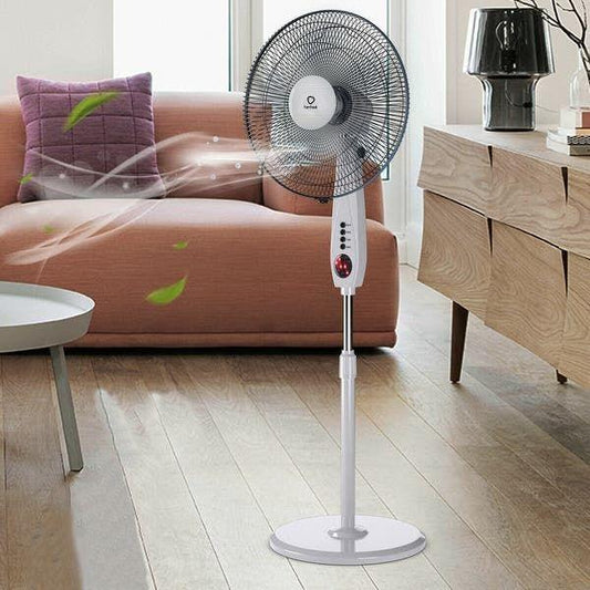 Powerful Standing Floor Pedestal Oscillating Fan With Remote - Westfield Retailers