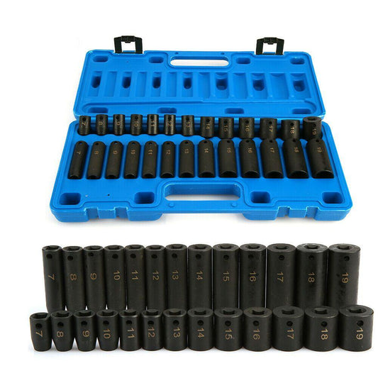 Ultimate 6 Point Wrench Metric Impact Socket Set 3/8" - Westfield Retailers