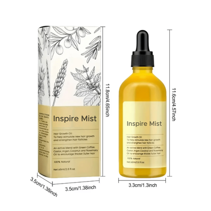 InspireMist™ Organic Natural Hair Restoration and Growth Oil